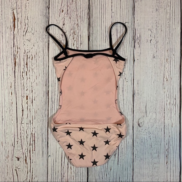 Girls Star Print one piece Swimsuit. - Picture 3 of 4